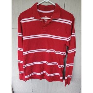 Aeropostale Striped Red Mens  Medium Longsleeve Shirt